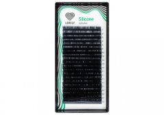 Ресницы чёрные Lovely серия "Silicone" C  0,07 – 7 mm 16 линий