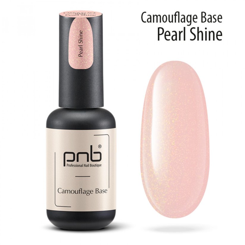 PNB Premium sada Kamuflaźní báze Cover Nude 8ml + Pearl Shine 8 ml + Express Top Ultra Gloss 8 ml