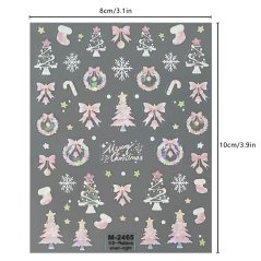 Vodní nálepky na nehty 5D Christmas M-2466