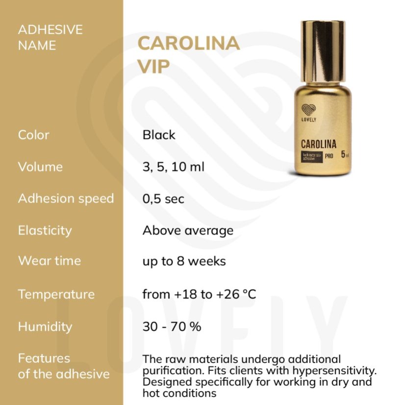 LOVELY lepidlo na řasy - Carolina, 5 ml