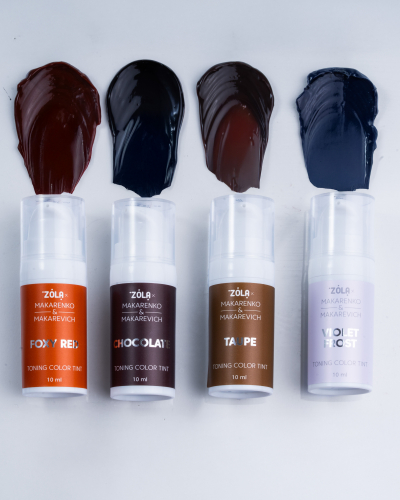 ZOLA x Makarenko x Makarevich Toning Color Tint Taupe - Tónovací barva na obočí, 10 ml