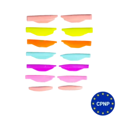 ZOLA Rainbow L-Curl (2S, 2.5M, 3L, 4XL, 4.5XLL) — силиконовые валики для ламинирования ресниц, 7 пар