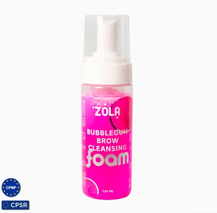 ZOLA Čisticí pěna na obočí Bubblegum, 150 ml