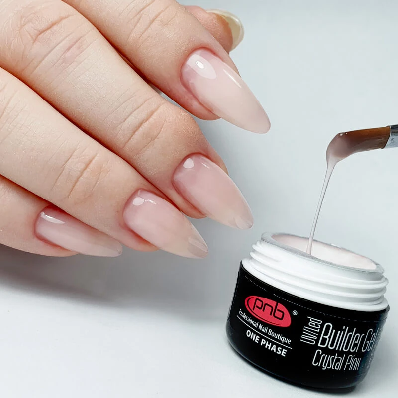 PNB UV/LED One Phase Builder Gel Jednofazový modelovací gel - Crystal Pink, 15 ml