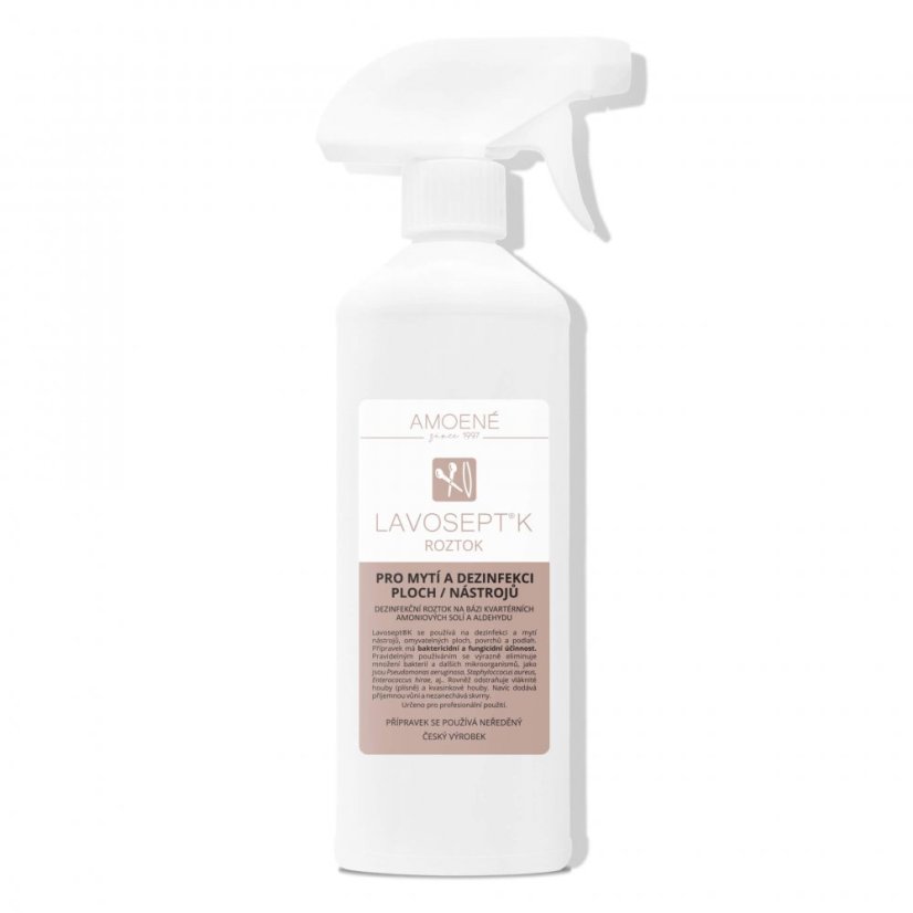 Lavosept® na nástroje K roztok, vůně trnka, sv.žlutý, rozprašovač, 500 ml