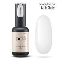 PNB Strong Iron Gel Modelovací gel a báze - Milk Shake, 8 ml