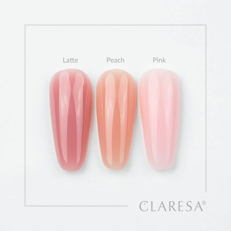 Claresa Poli Gel pro modeláž a prodloužení nehtů - Peach, 30 g