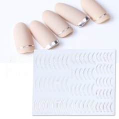 Flexibilní lepící páska na nehty Full Beauty 3D STZ-G005 - stříbrná