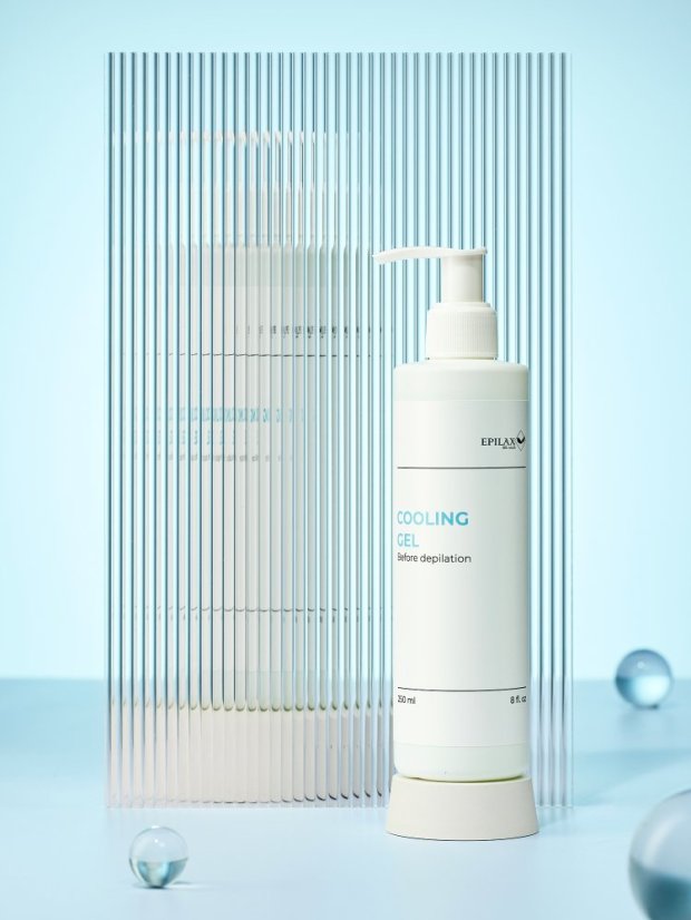Epilax Silk Touch gel před depilací s chladivým efektem, 250 ml.