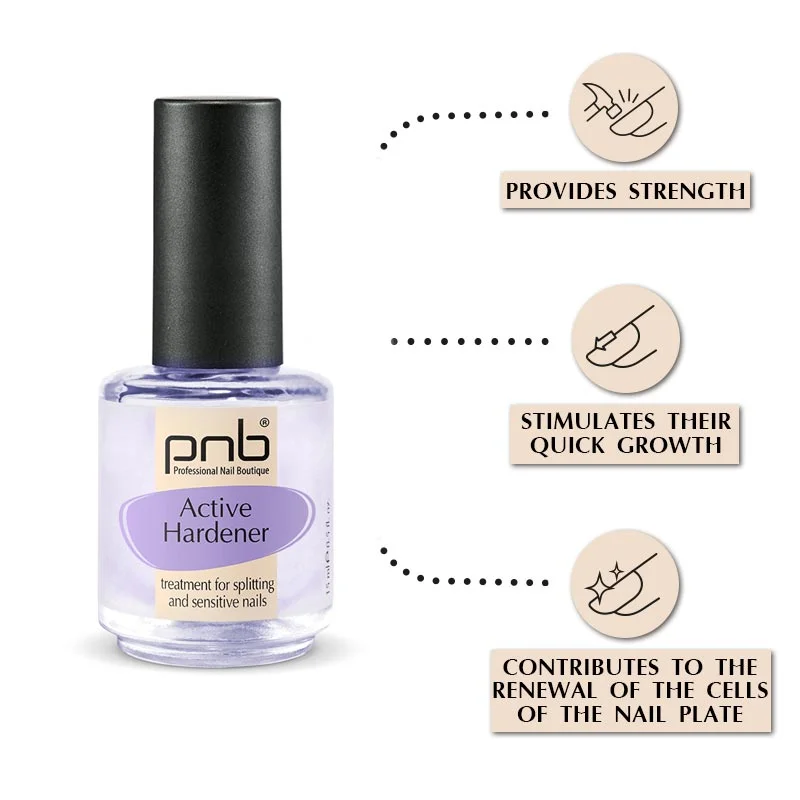 PNB Active Hardener kondicionér na zpevnění nehtů, 15 ml