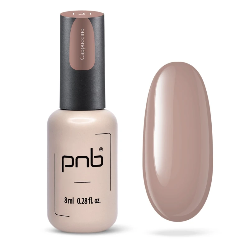 PNB Гель-лак - 121 Cappucino, 8 мл