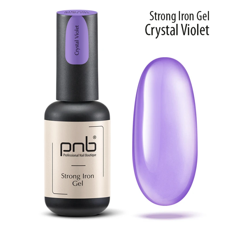 PNB Strong Iron Gel Modelovací gel a báze - Crystal Violet, 8 ml