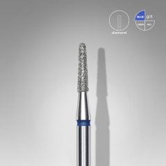 STALEKS Алмазная фреза "Игла" - синяя FA70B018/8, 1,8 mm