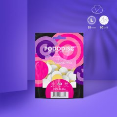 STALEKS EXPERT PODODISC náhradní brusný papír s pěnovou vrstvou pro disk L PDFS-25-80w 80 grit, 50 ks