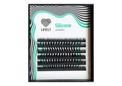 Lovely Ресницы чёрные "Silicone" Mix L 0.07 5-7 mm (6 линий)