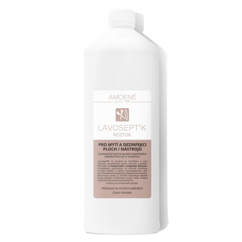 Lavosept® na nástroje K roztok, sv. žlutý, vůně trnka, 1000 ml (náhradní náplň)