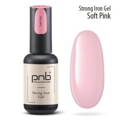 PNB Моделирующий гель и база Strong Iron Gel - Soft Pink, 8мл
