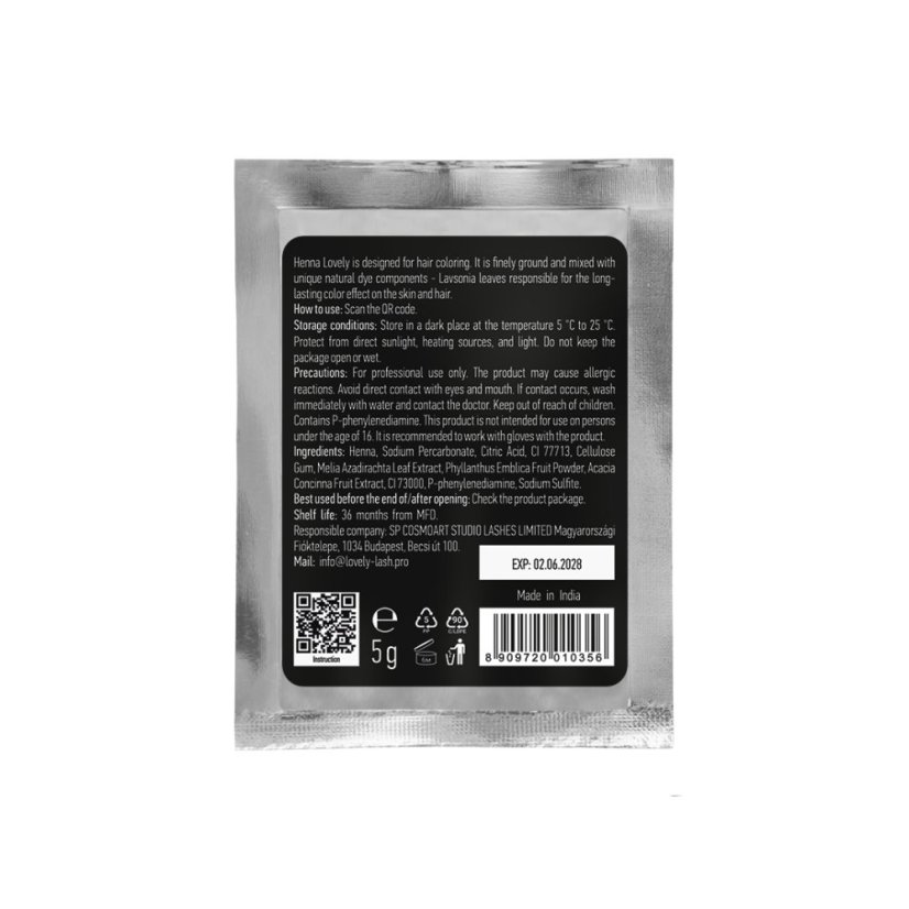 Lovely Brow Pro profesionální henna na obočí - Legendary Brown, 5 g