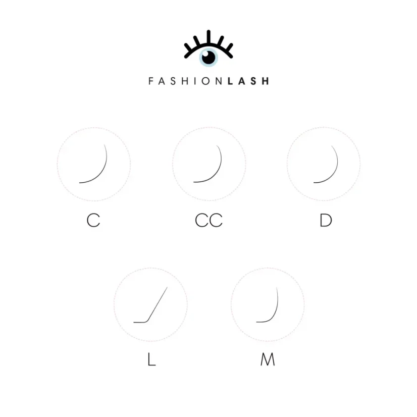 Fashionlash Natural Black řasy, Mix C+ 0,07/6-13mm