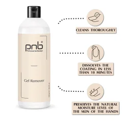 PNB Gel Remover přípravek na odstranění gel laku, 550 ml
