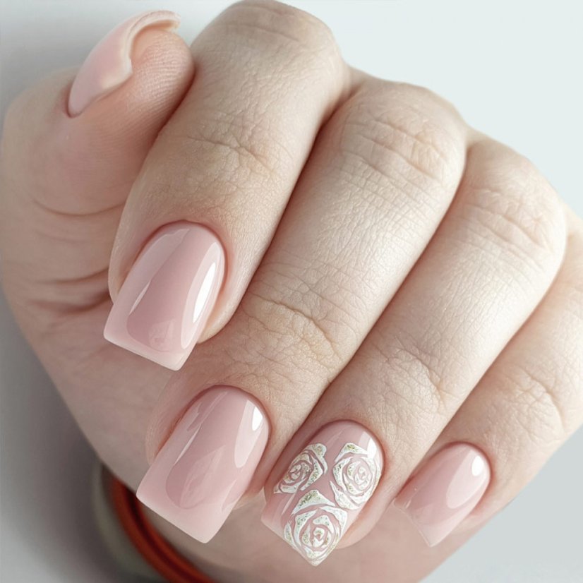PNB Набор Камуфлирующие базы Cover Nude 8мл + Silver Rose 8 мл + Express Top Ultra Gloss 8 мл