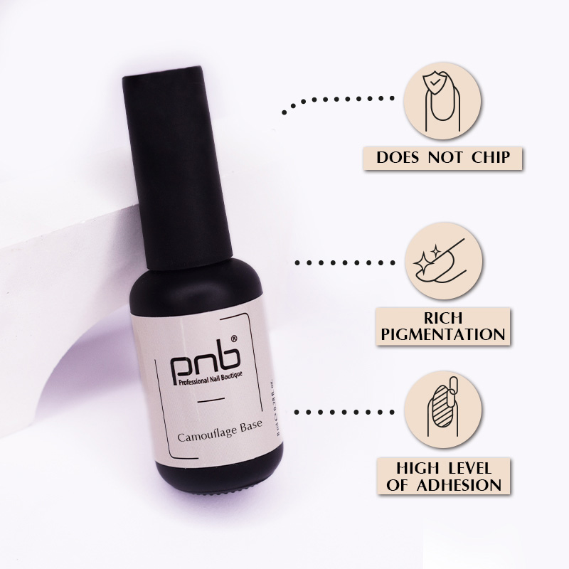 PNB UV/LED Kamuflaźní báze - Pearls, 8 ml