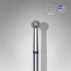 STALEKS Алмазная фреза "Шар" - синяя FA01B035, 3.5 mm