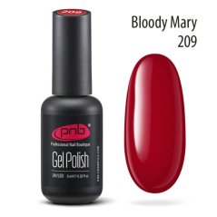 PNB Гель-лак для ногтей, 209 Кровавая Мэри, 8мл