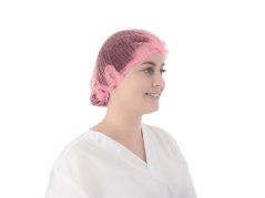 Espeon Čepice z netkané textilie, CLIP - růžová, 100 ks
