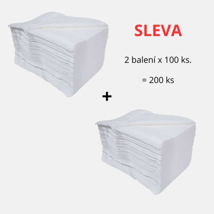 Jednorázové kadeřnické ručníký BIO-EKO 70x50cm - 2 balení (200 ks)