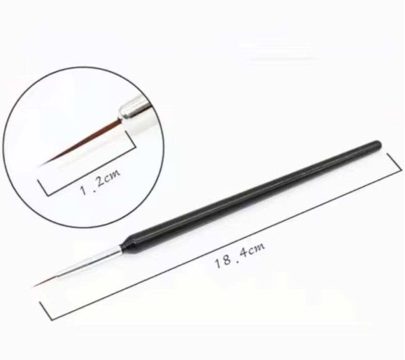 Štětec na zdobení nehtů - 12 mm, 1 ks