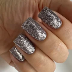 PNB Gel lak na nehty - 183 Black Silver, 8ml