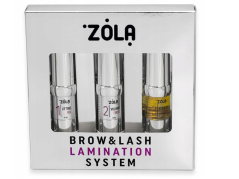 ZOLA Brow & Lash Lamination System – sada na laminaci obočí a řas, 3 x 10 ml