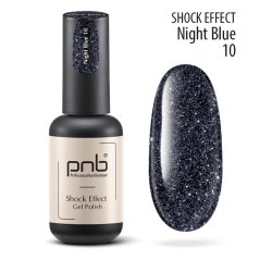 PNB Reflexní gel lak na nehty, 10 Night Blue, 8ml