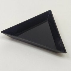 Trojúhelníkový tácek podložka, černá