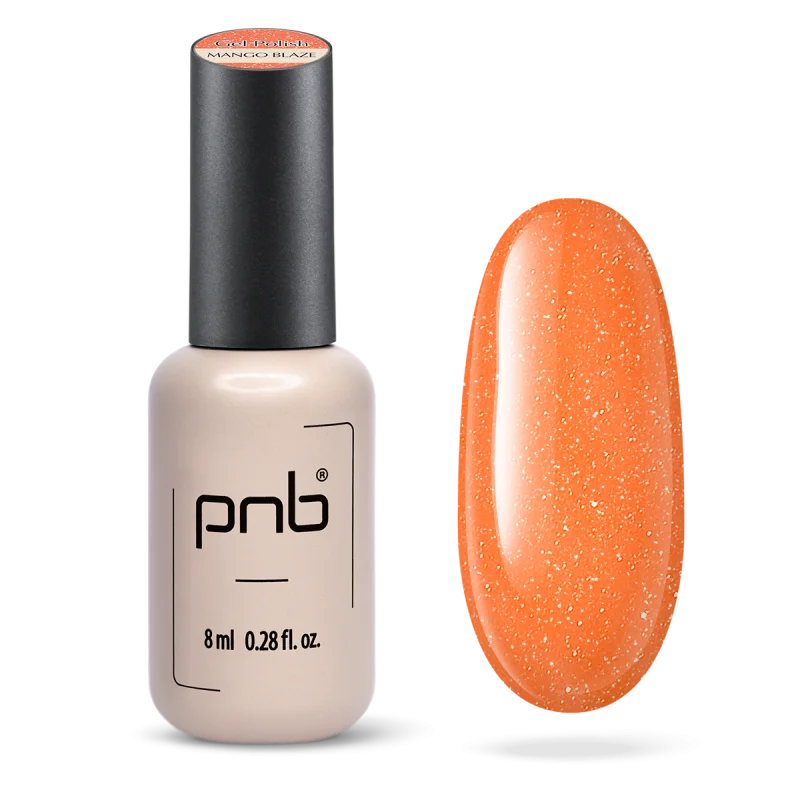 PNB Gel lak na nehty Juicy Spark - Mango Blaze, 8 ml