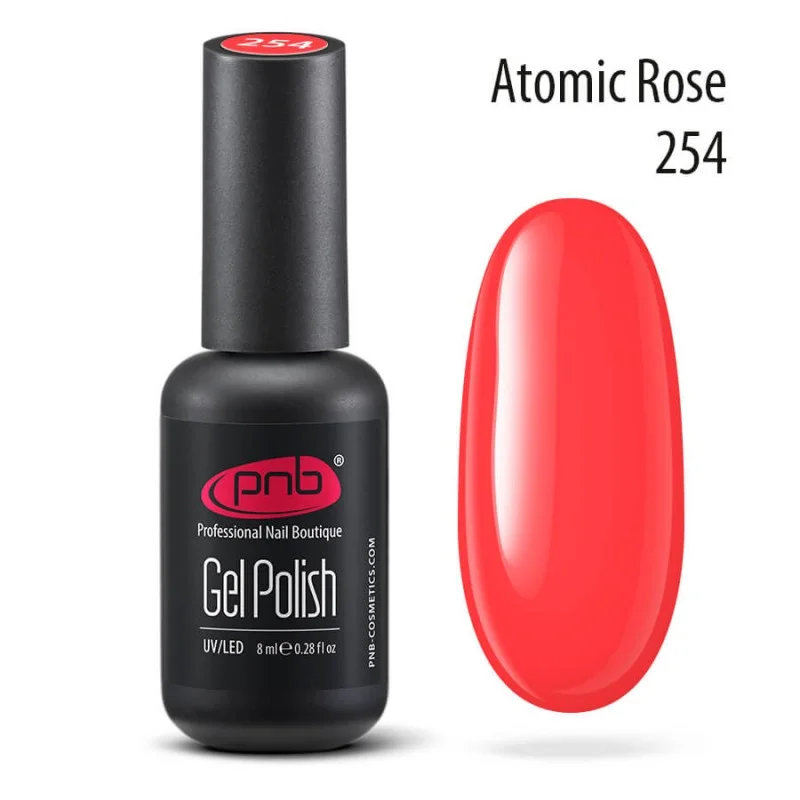 PNB Gel lak na nehty - 254 Atomic Rose, 8 ml