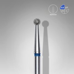 STALEKS Алмазная фреза "Шар" - синяя FA01B025, 2,5 mm