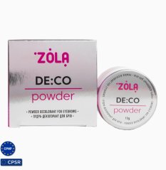 ZOLA Deco Powder - сильно осветляющая пудра для бровей, 10г