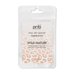 PNB Силиконовые 3D молды Wild Nature Nail Art Molds - Leopard Accent, 12 шт