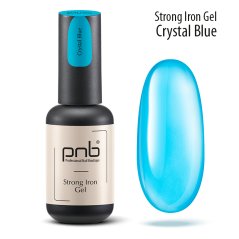PNB Моделирующий гель и база Strong Iron Gel - Crystal Blue, 8мл