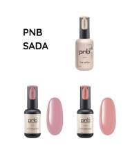 PNB Набор Камуфлирующие базы Cover Nude 8мл + Pink 8 мл + Express Top Ultra Gloss 8 мл