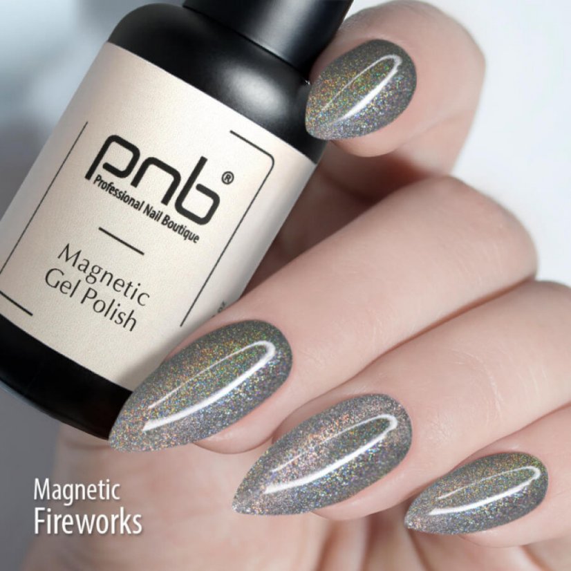 PNB Magnetický gel lak na nehty, Fireworks, 8ml