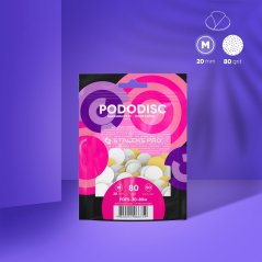 STALEKS EXPERT PODODISC сменные файлы на пенной основе для диска M PDFS-20-80w 80 грит, 50 шт