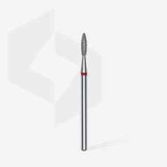 STALEKS Алмазная фреза "Пламя" - красная FA10R021/8, 2,1 mm