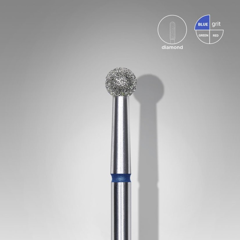 STALEKS Diamantová fréza "Kulička" - modrá FA01B035, 3.5 mm