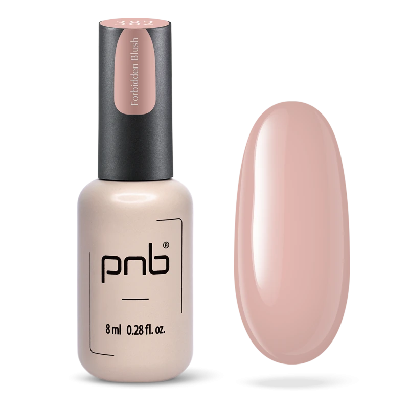 PNB Gel lak na nehty - 382 Forbidden Blush, 8 ml