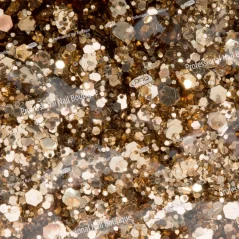 PNB UV/LED Galaxy gel na nehty - 03 Gold, 5 ml