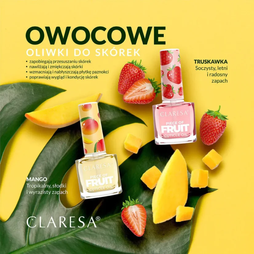 CLARESA масло для кутикулы и ногтей Mango, 5 мл