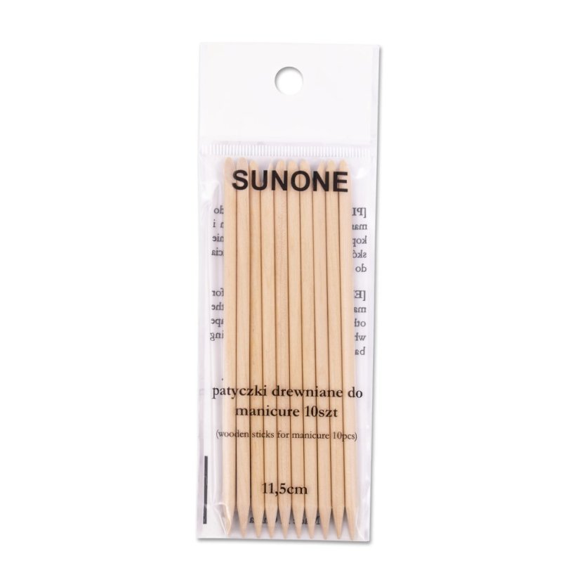 SUNONE Pomerančová dřívka na nehty 11.5 cm, 10 ks